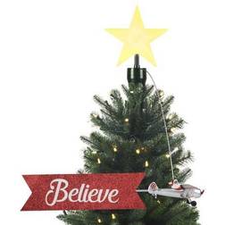 Mr. Christmas Santa's Biplane Christmas Tree Ornament 24"