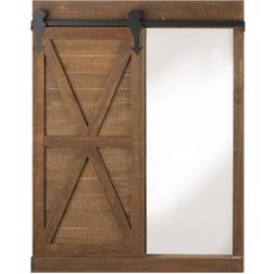 Lightweight Chalkboard and with Barn Door Brown Brown