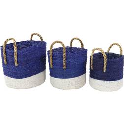 Blue Seagrass Coastal Storage Set By Ivory And Iris Michaels Blue