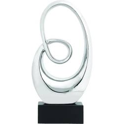 Willow Row Abstract Ceramic Decor in Silver SILVER Figurine