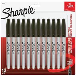 Sharpie 12pk Permanent Markers FineTip Black