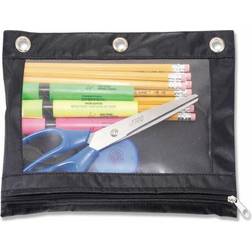 Binder Pouch for Pencil,Black Clear