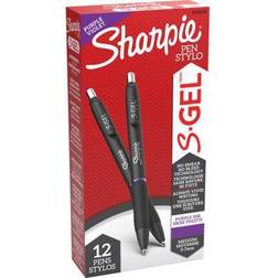 Sharpie S-Gel Retractable Gel Pen, Medium Point, Purple Ink, Dozen (2126235)