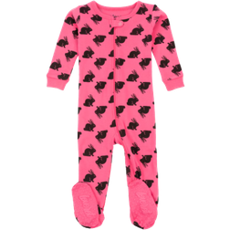 Leveret Baby Footed Bunny Pajamas - Hot Pink