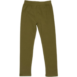 Leveret Cotton Boho Solid Color Spandex Leggings - Olive Green (32455540899914)