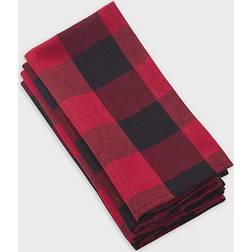Saro Lifestyle Buffalo Cloth Napkin Red (50.8x50.8)