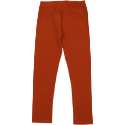 Leveret Cotton Boho Solid Color Spandex Leggings - Rust Orange (32455542079562)