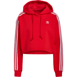 Adidas Adicolor Classics Crop Hoodie - Vivid Red