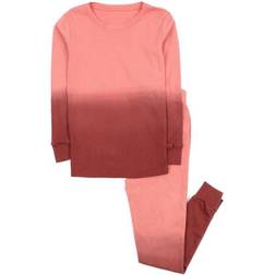 Leveret Kids Cotton Pajamas - Pink Ombre Tie Dye