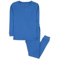 Leveret Solid Color Pajama Set - Blue