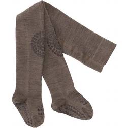 Go Baby Go Merino Wool Crawling Tights - Brown Melange