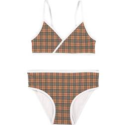 Burberry Kid's Crosby Check Bikini Set - Archive Beige