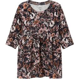 Name It Long Sleeved Printed Dress - Black (13206343)