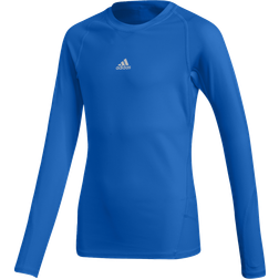 Adidas Junior Alphaskin Sport LS Tee - Blue(CW7323)