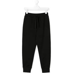 Dolce & Gabbana Kid's Branded Plaque Sweatpants - Black (L4JPT0)