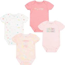 Tommy Hilfiger Baby Bodysuit 4 pack - Rose Shadow