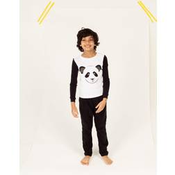 Leveret Toddler Unisex Panda Print Top and Pants Pajama Set