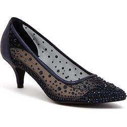 Lady De Couture Silk Embellished - Navy