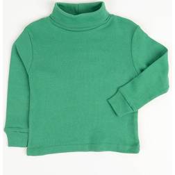 Leveret Cotton Classic Turtleneck Shirts - Green