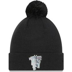 New Era Manchester United Iridescent Cuffed Knit Beanie with Pom