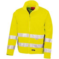 Result Core Mens High-Visibility Winter Blouson Softshell Jacket (Water Resistant & Windproof) (Flourescent Yellow)