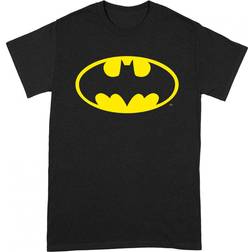 DC Comics Unisex Adult Logo T-Shirt (Black/Yellow)