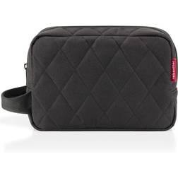 Reisenthel Cosmeticpouch M Rhombus Black Toiletry Bag for Cosmetics, Charging Cables and Personal Items, Rhombus Black, M, Toiletry Bag in Unisex Look