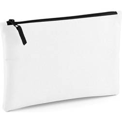 BagBase Grab Zip Pocket Pouch Bag (One Size) (White/Black)