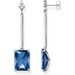 Thomas Sabo H2176-166-1 Earrings - Silver/Blue/Transparent