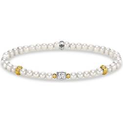 Thomas Sabo Moon Bracelet - Gold/Silver/Pearls