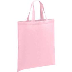 Cotton Short Handle Shopper Bag (One Size) (Light Pink) Brand Lab