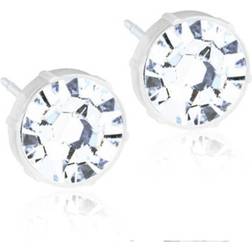 Blomdahl Earrings - Silver/Transparent