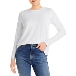 Eileen Fisher Long Sleeve Crewneck Top - White