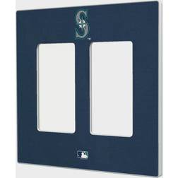 Strategic Printing Seattle Mariners Solid Double Rocker Light Switch Plate