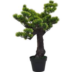 vidaXL Artificial Pinus Bonsai with Pot 70 cm Green Green Juletre