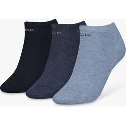 Calvin Klein Chloe Liner Socks 3-pack - Denim Melange