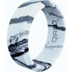 Qalo Women's Modern Marble Silicone Ring - White