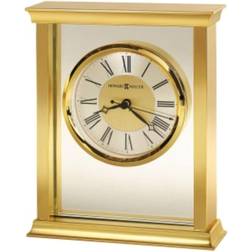 Howard Miller Monticello Tabletop In Polished Brass Wood Wood 6in X 7in Table Clock