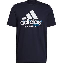 Adidas Tennis Graphic Logo T-shirt Men - Blue