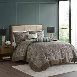 Madison Park Charlotte Bedspread Blue (274.32x)