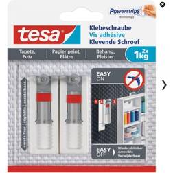 TESA 77775 Adhesive screw adjustable White Content: 2 pc(s) Bilderhaken