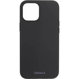 Onsala Collection iPhone 12/12 Pro silikonecover (sort) På lager i butik