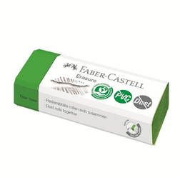 Faber-Castell Eraser Erasure PVC-free & Dust-free, Green (188121)