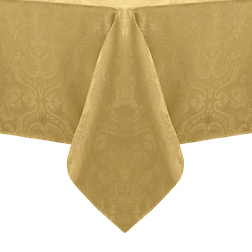 Elrene Home Fashions Caiden Elegance Tablecloth Gold (177.8x132.08)