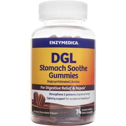 Enzymedica DGL Stomach Soothe Gummies German Chocolate 74 Stk.