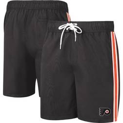 G-III Sports by Carl Banks Men's Black/Orange Philadelphia Flyers Sand Beach Swim Shorts