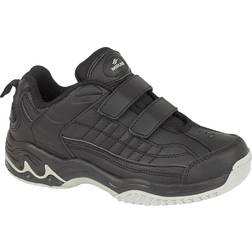 Mirak Contender Touch Fastening Trainer Womens Trainers Unisex Sports (33 EUR) (Black)