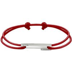 Le Gramme Rouge G Cord Bracelet U