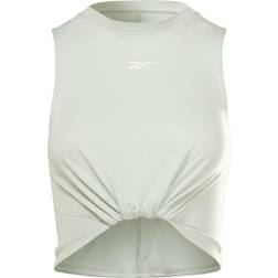 Reebok Gathered Solid Sleeveless T-shirt