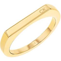 Calvin Klein Faceted Ring - Gold